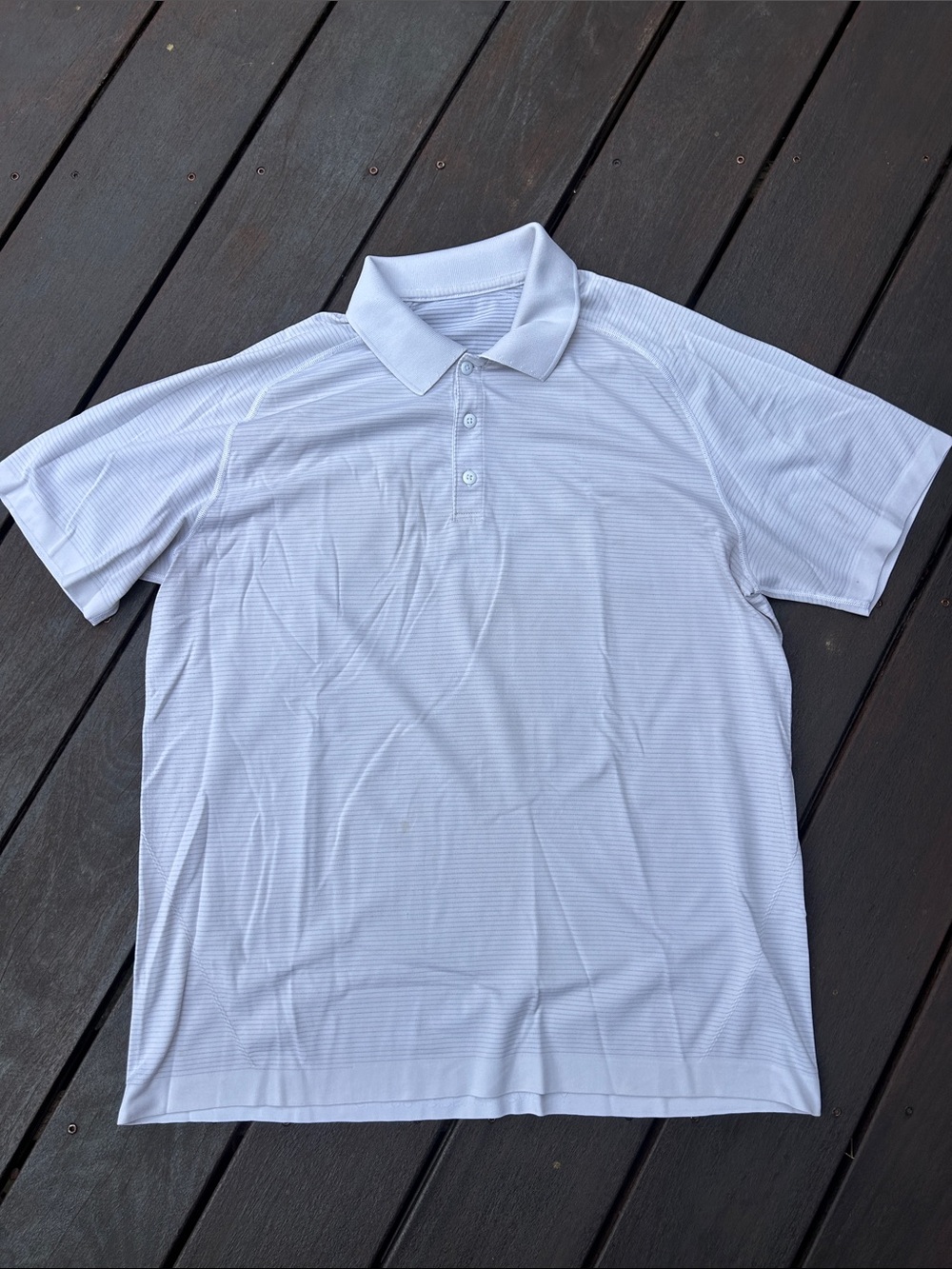 lululemon Stretch Men's White Polo XL